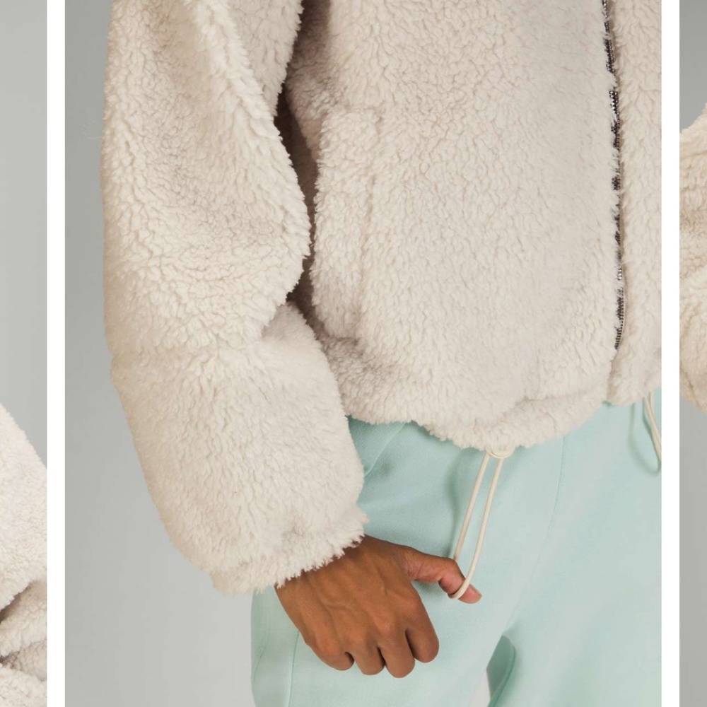 Lululemon Cinchable Fleece Zip Up - Opal - Picture 5 of 10